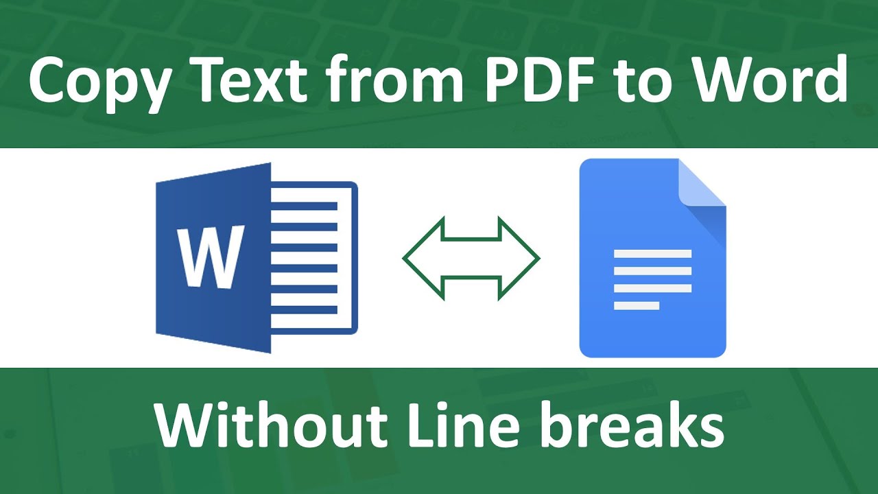 Copy and paste from pdf to word